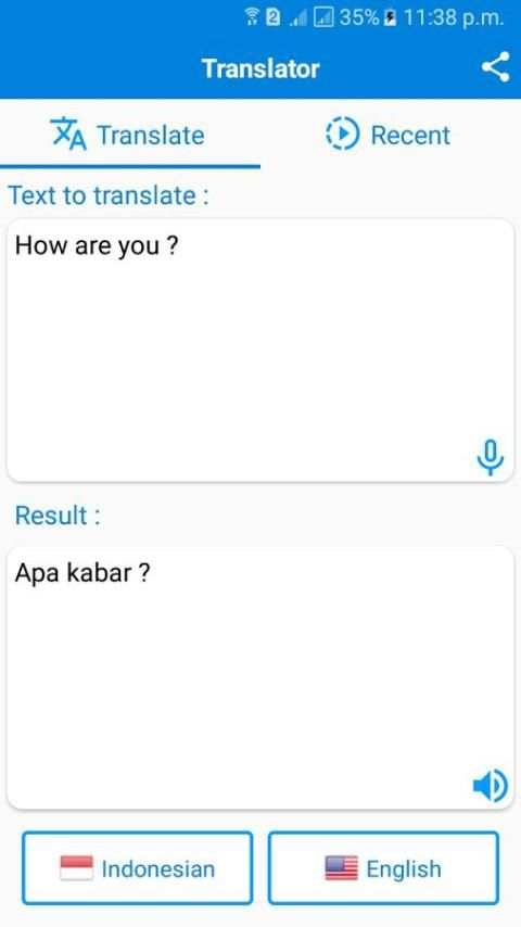 Indonesian English Translator screenshot 4