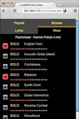 Karaoke Live MIDI Player DEMO स्क्रीनशॉट 8