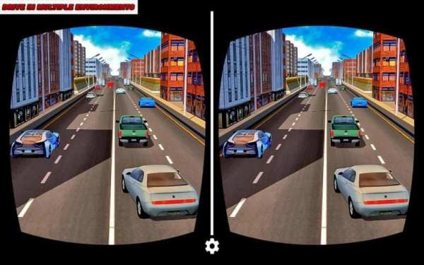 VR Crazy Car City Racing 1 تصوير الشاشة