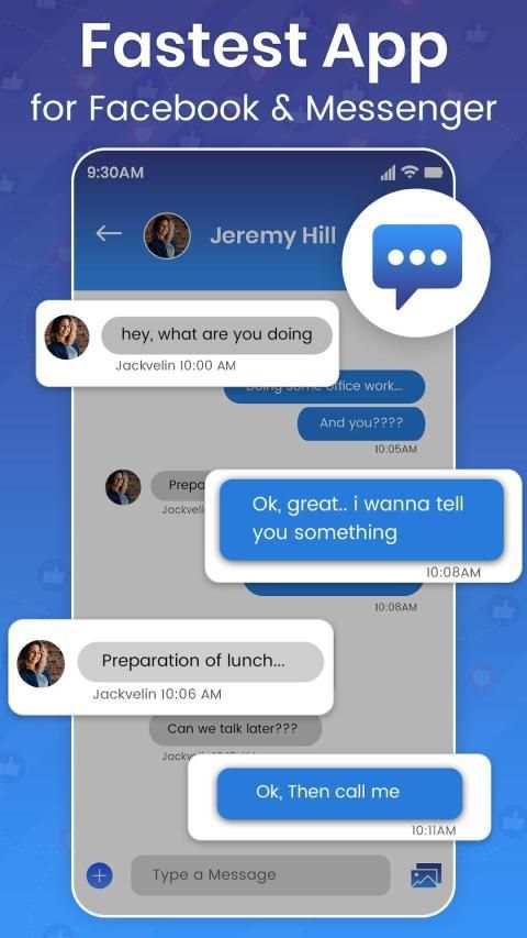 Lite for Facebook Messenger 2020 screenshot 2