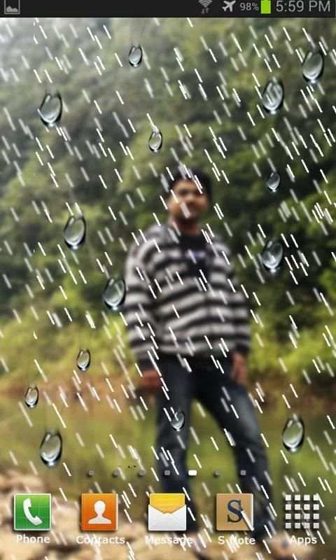 My Photo Rain live wallpaper स्क्रीनशॉट 7