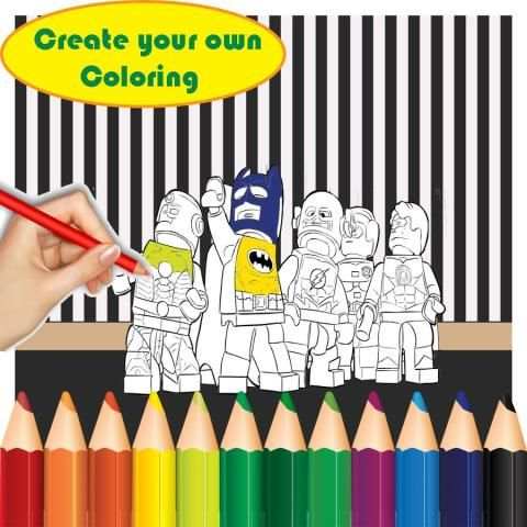 Coloring Game untuk Lego Batma screenshot 1