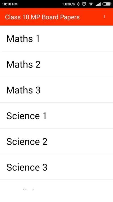 Class 10 MP Board Sample Paper screenshot 3