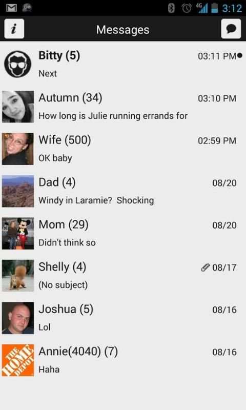 Go SMS Pro Themes: Contrastual screenshot 3