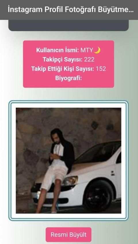 Instagram Profil Fotoğrafı Büyütme screenshot 1