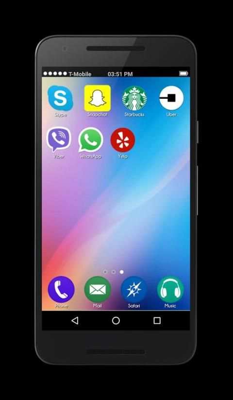 OS10 Launcher Theme Lockscreen скриншот 6