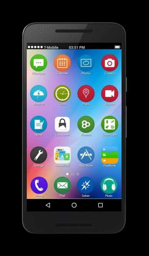 OS10 Launcher Theme Lockscreen screenshot 8