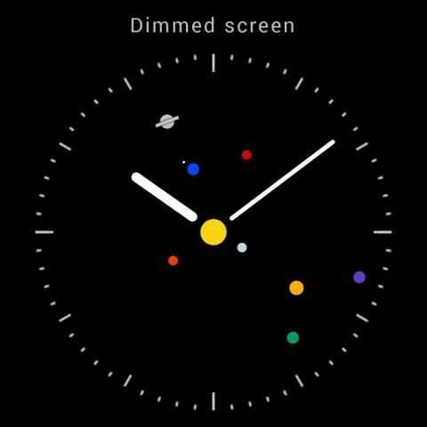 Planets Watchface Android Wear स्क्रीनशॉट 3