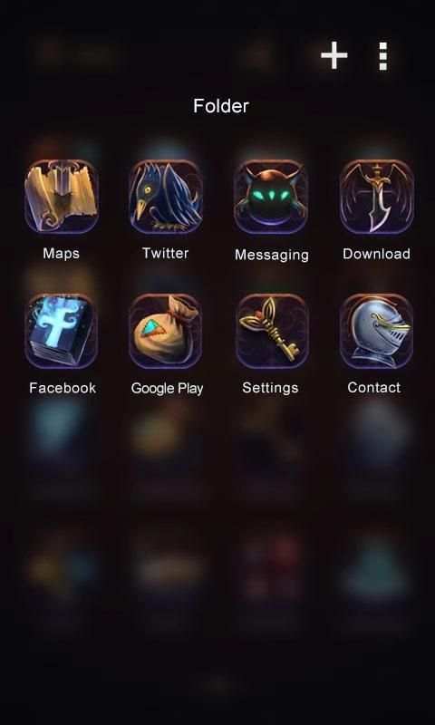 Darkon GO Launcher Theme скриншот 2