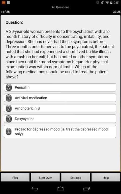 PreTest Psychiatry скриншот 1