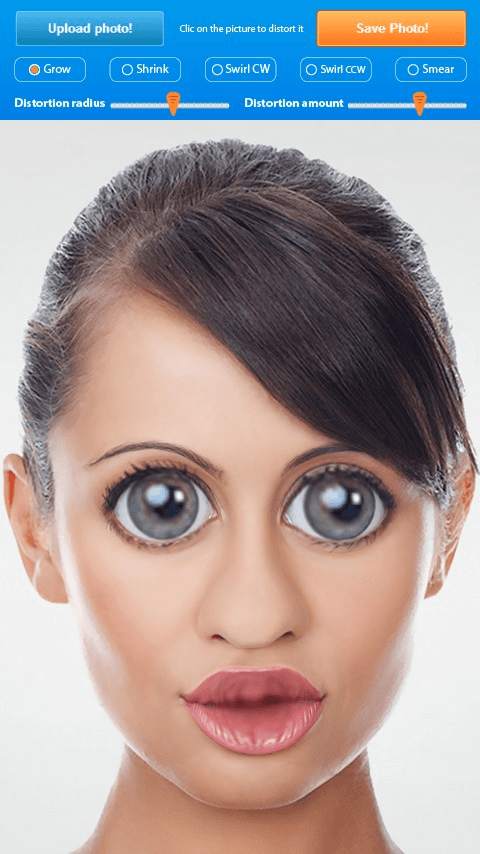 Liquid Face , Comic Face Effects , distort - Funny Photo Warp, Deform , Booth تغير و تشويه الوجه بشكل مضحك تكبير الأنف والعين رسم وتلوين screenshot 5
