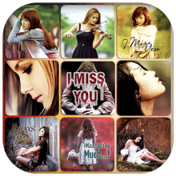 Miss You Photo Collage आइकन