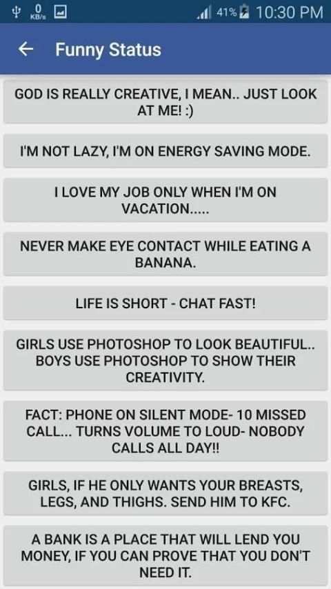 Best Status For Facebook скриншот 3