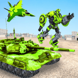 Robot Tank Transformation: Flying Robot Shooting icon