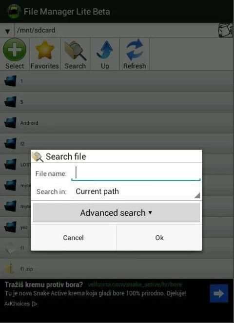 File explorer / manager Lite screenshot 2