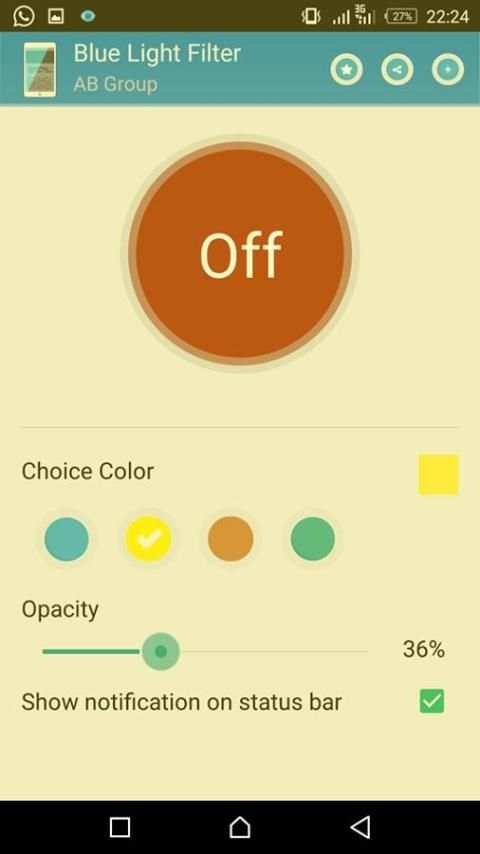 Blue Light Filter (EYECARE) скриншот 1