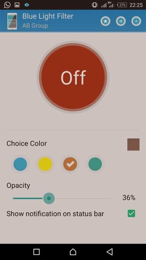 Blue Light Filter (EYECARE) скриншот 2