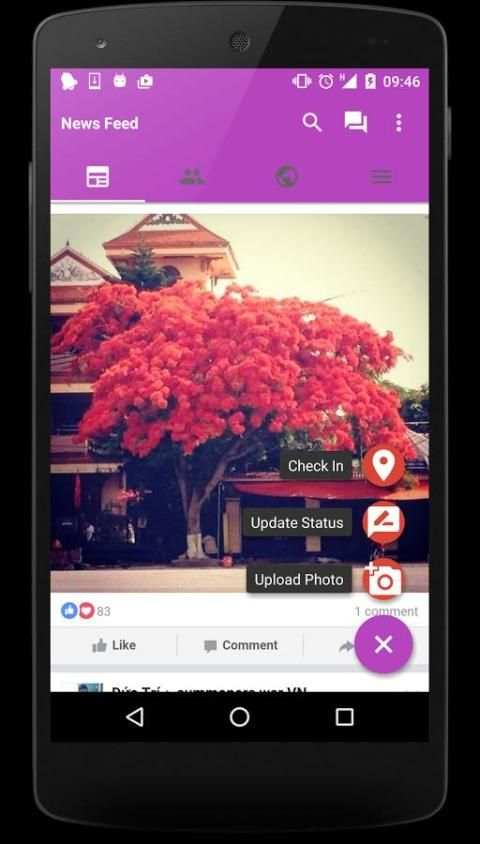 Swipe for Facebook - Mini FB скриншот 7