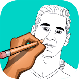 how to draw Footballers иконка