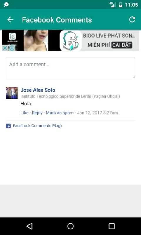 Facebook Comments screenshot 2