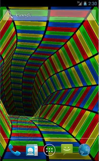 HyperTube Free: 3D Tunnel LWP 5 تصوير الشاشة