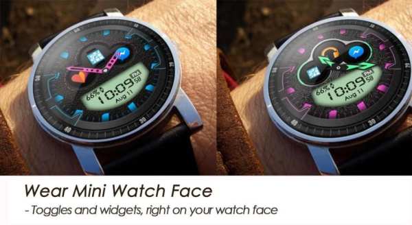 Wear Mini Watch Face 3 تصوير الشاشة
