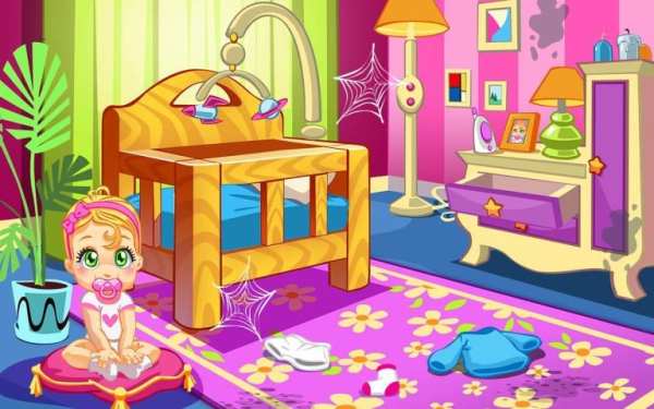 Baby Doll House Cleaning Game screenshot 1