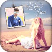 Miss You photo frame on 9Apps