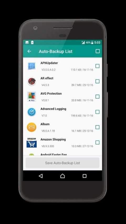 Apps Backup screenshot 1