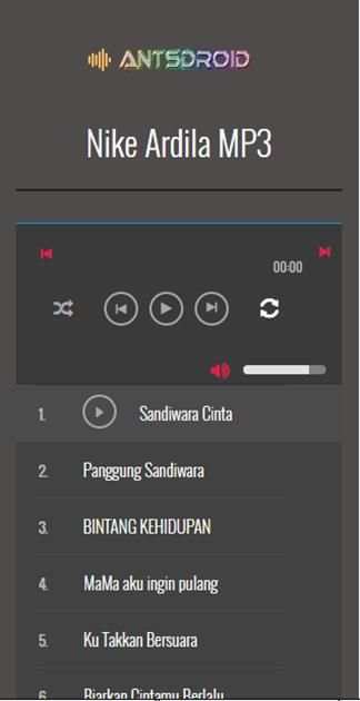 MP3 Nike Ardila Smule + bigo screenshot 3