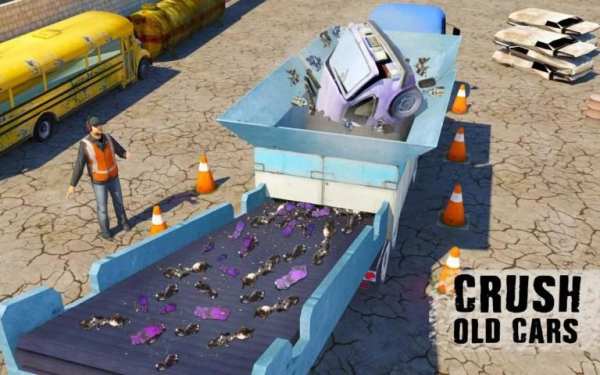 Junk Car Crusher Crane Driver screenshot 8