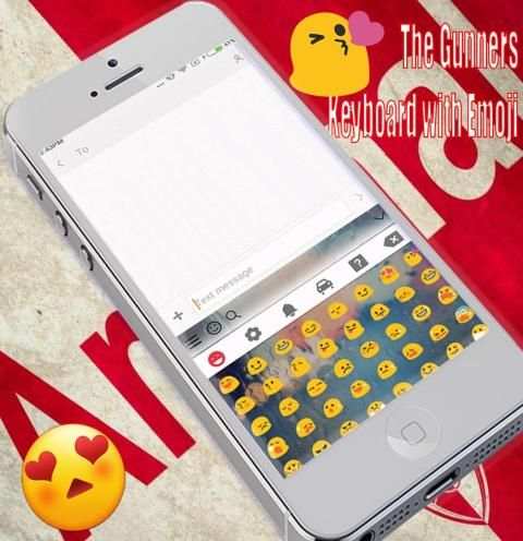 Arsenal Keyboard Emoji 1 تصوير الشاشة