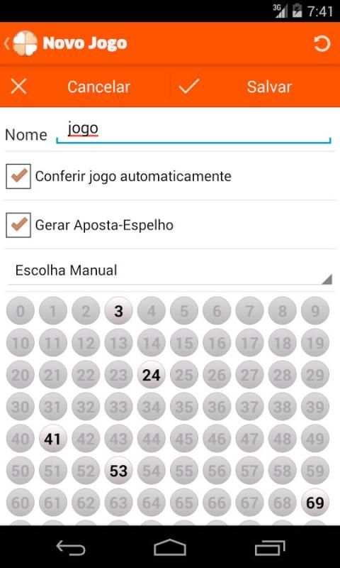 Minha Lotomania Lite screenshot 5