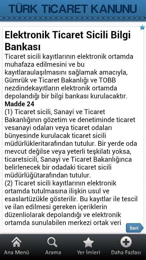 Türk Ticaret Kanunu 2 تصوير الشاشة