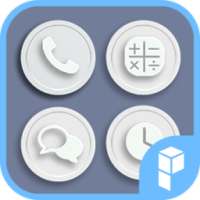White Button Icon Pack on 9Apps