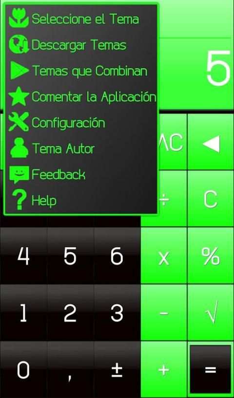 THEME FOR SCALC GLOSSY GREEN screenshot 2