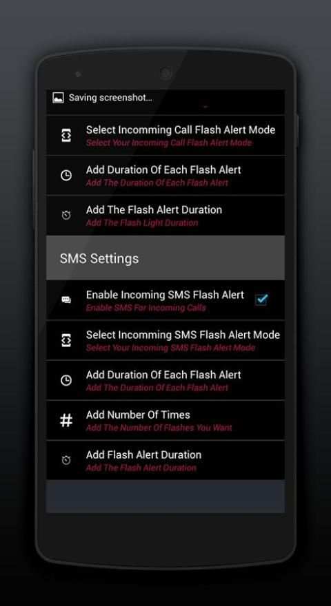 Flash Alert on SMS n Call скриншот 1
