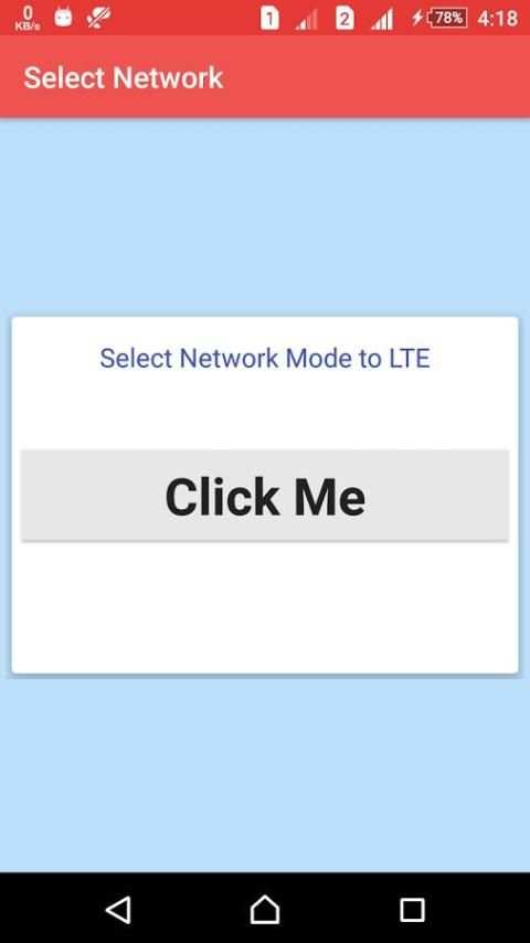 4G LTE Network Switcher screenshot 1