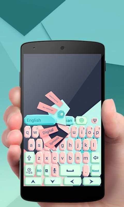 Geometric GO Keyboard Theme скриншот 4