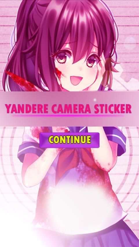 yandere sim sticker camera скриншот 1