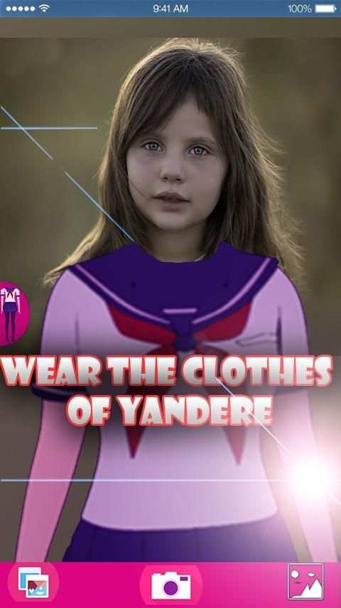 yandere sim sticker camera скриншот 2