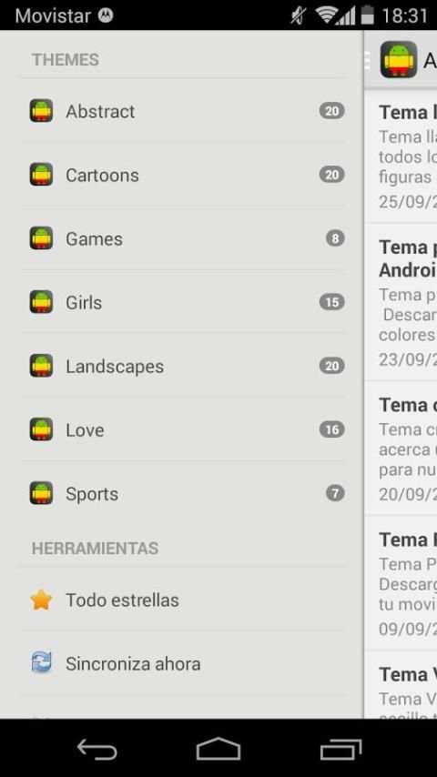 Temas para Android screenshot 6