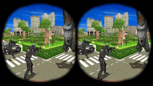 VR Злой Gorilla Rampage 3D скриншот 3