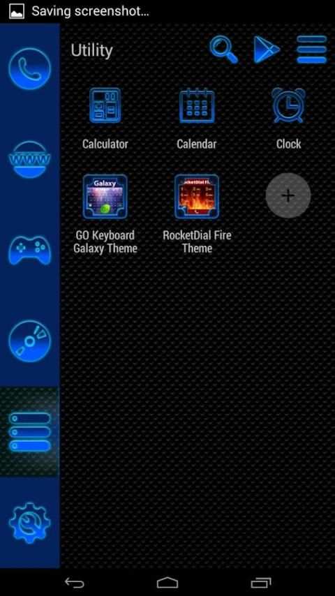 Smart Launcher Blue Neon screenshot 2