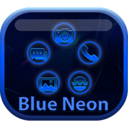 Smart Launcher Blue Neon आइकन