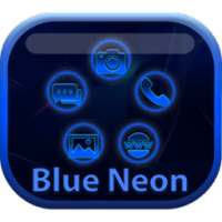 Smart Launcher Blue Neon