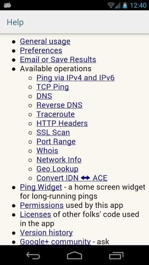 Ping & DNS screenshot 4