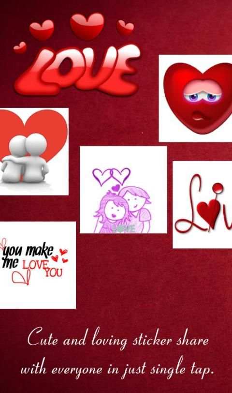 Love Stickers скриншот 1