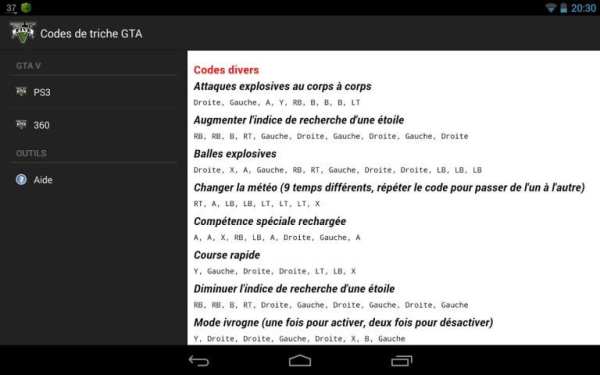 Codes de triche GTA स्क्रीनशॉट 2