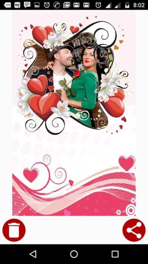 Valentine Day Love Photo Frame स्क्रीनशॉट 2